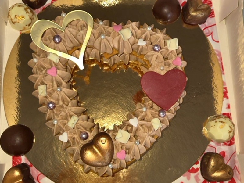 heart cake gourmand st valentin