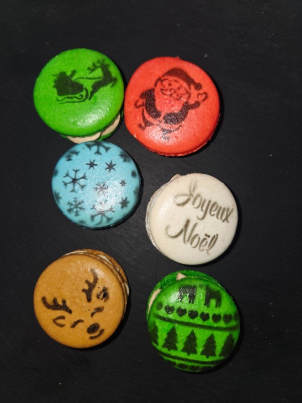 macaron de noel
