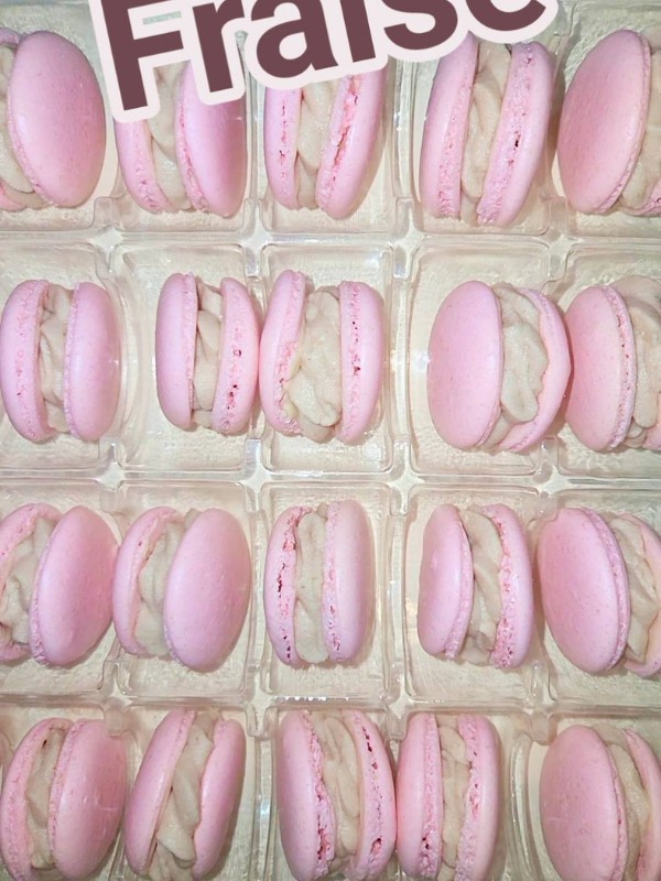 macaron fraise