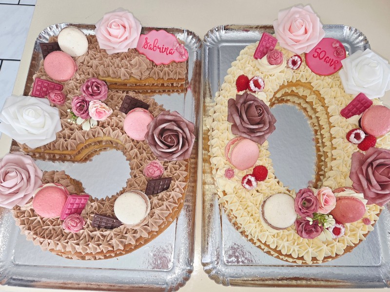 numbercake 50 shabby chic