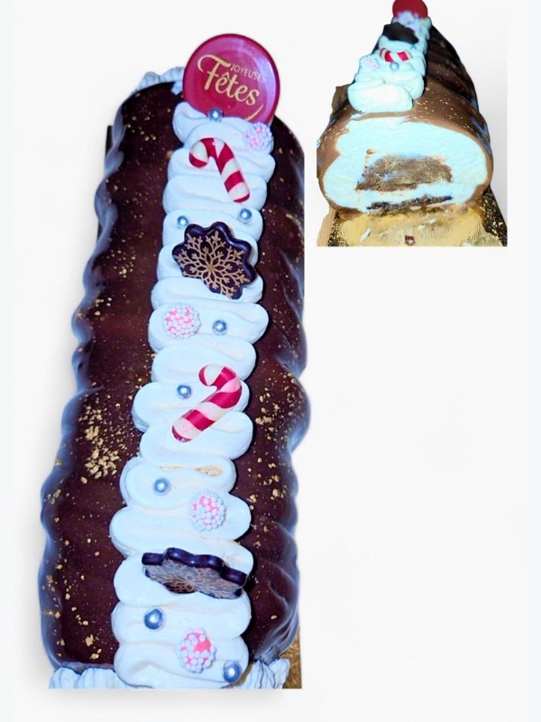 buche de noel vanille chocolat