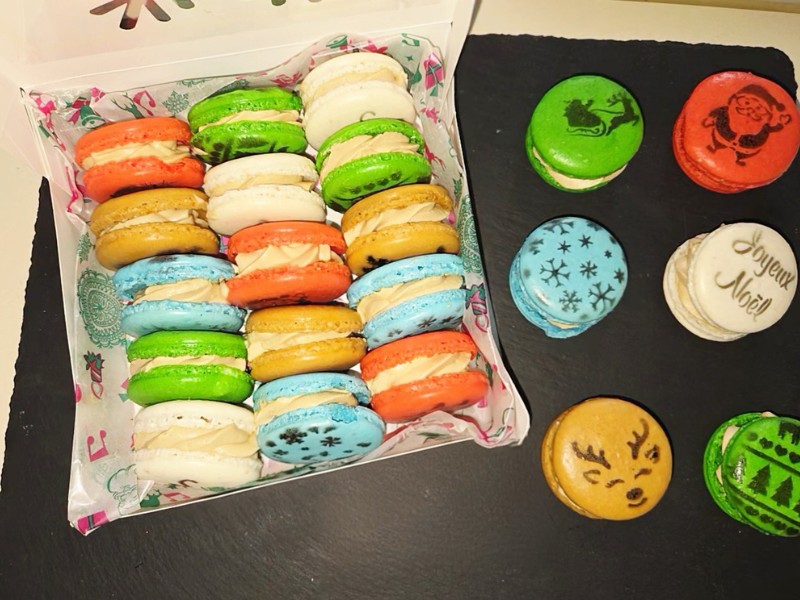 macarons de noel