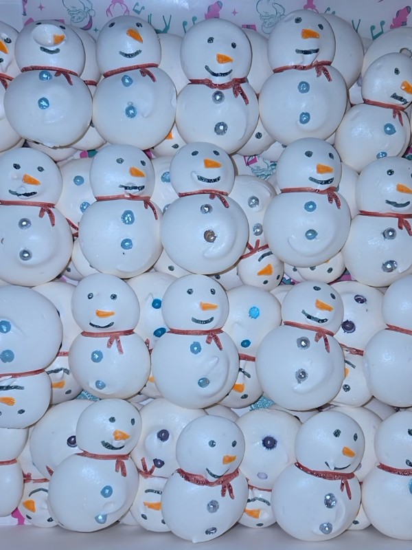 meringues bonhomme de neige