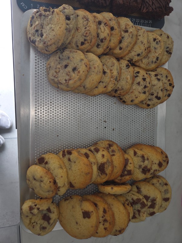 Cookies chocolat et Cookies noisette