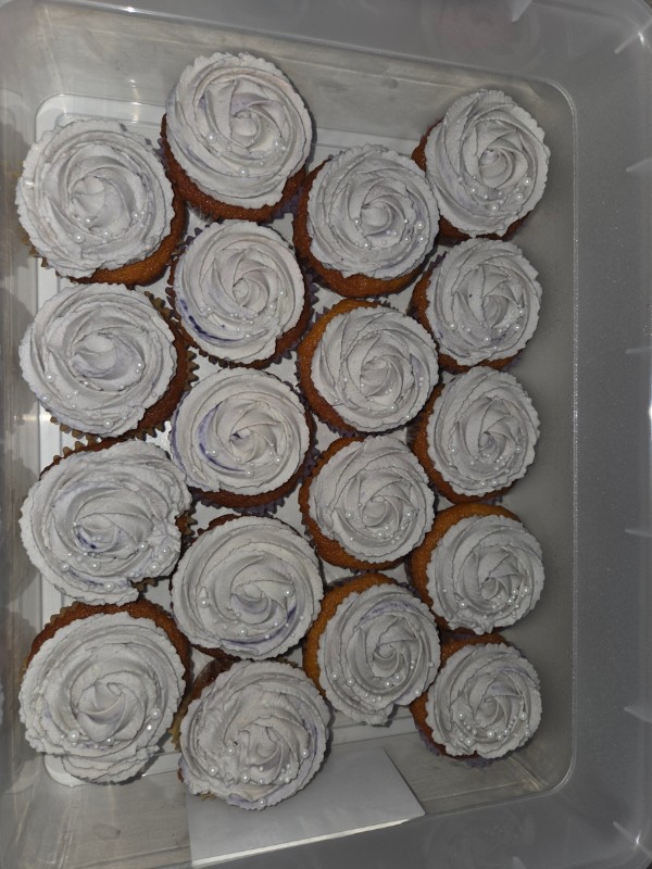 Cupcakes violet pastel