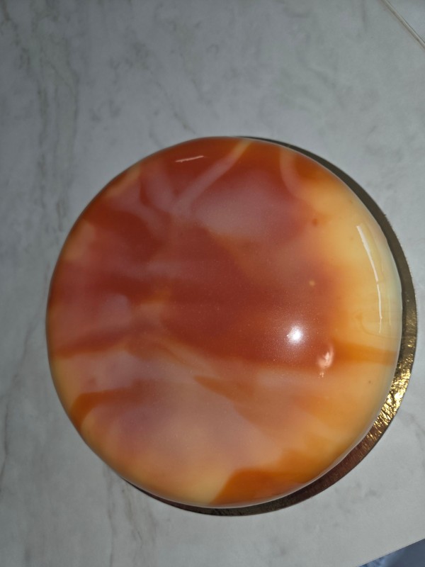 Entremet vanille praline
