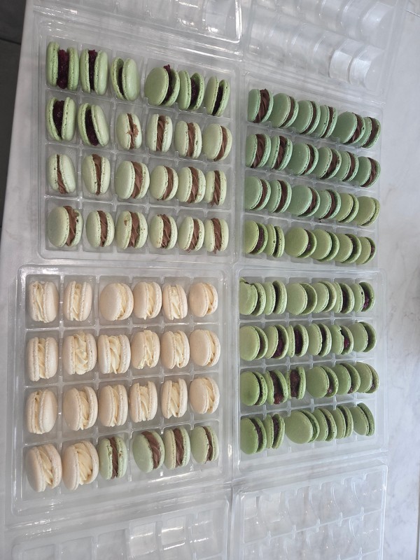 Macarons vert sauge