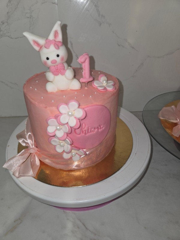 layercake enfant rose lapin