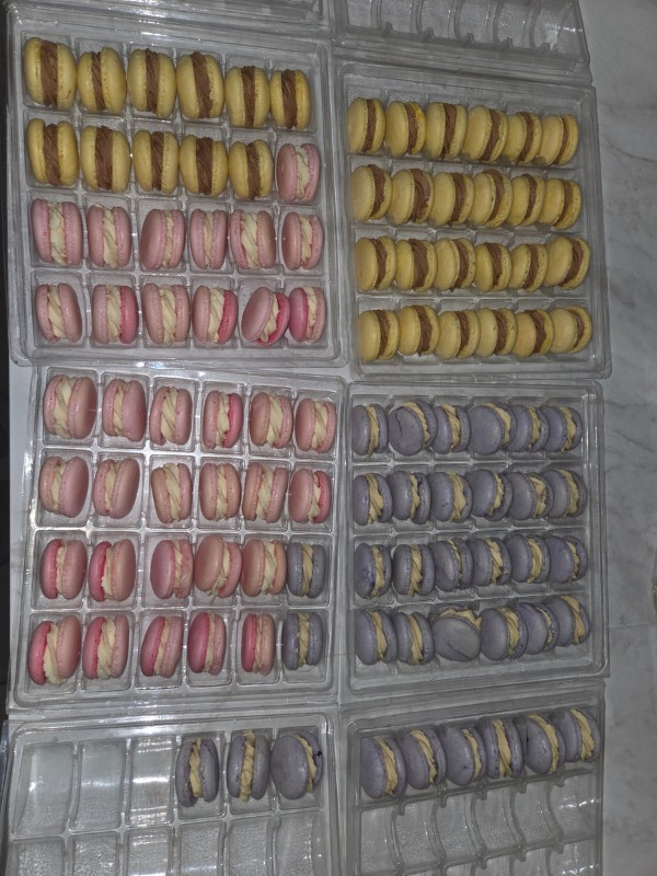 macarons bapteme pastel