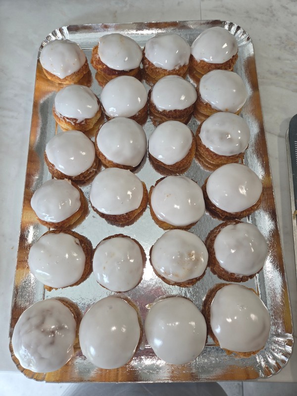 choux glacage blanc