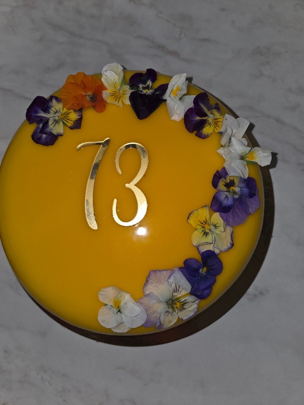 entremet 73ans fleuris