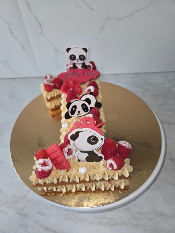 numbercake enfant bebe panda