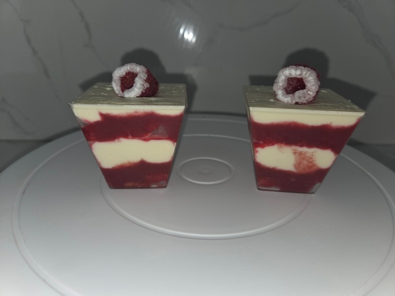 verrines framboise