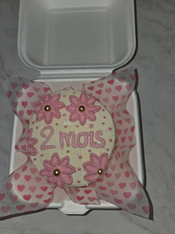 bentocake 2mois fleurs