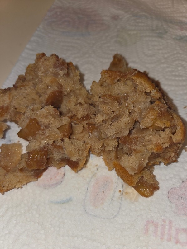decoupe muffin pommes caramelise canelle
