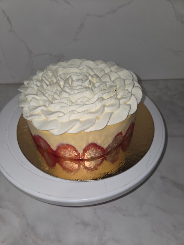 fraisier visuel avec pochage