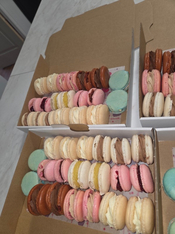 macarons ganache montee